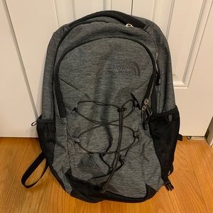 The North Face Jester Gray and Black Backpack
